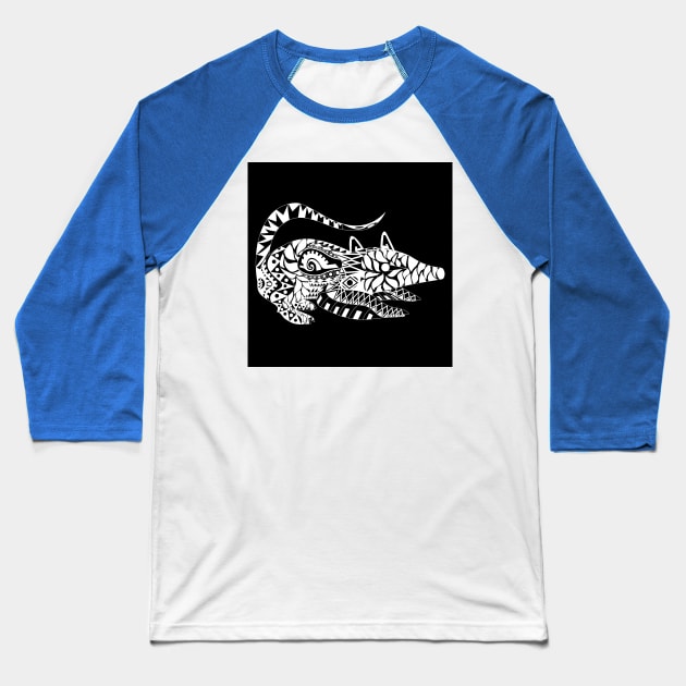 don tlacuache mariachi pattern possum ecopop Baseball T-Shirt by jorge_lebeau